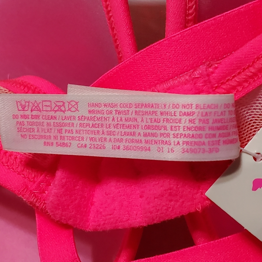 Pink Victoria's Secret 34D Lace Racerback Bra - Picture 15 of 16